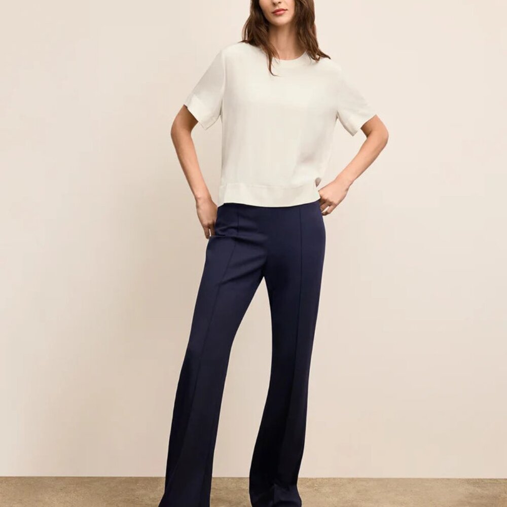 The Hart Flare Trouser - Butter Ponte